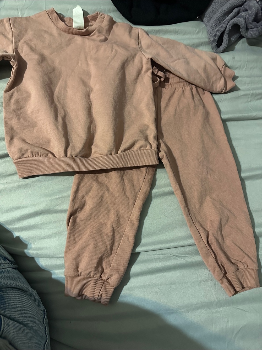H&M Dusty Pink Sweatshirt & Joggers Set